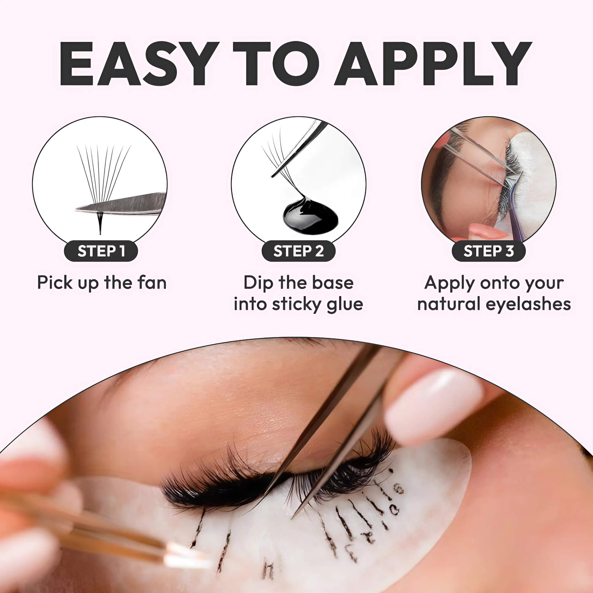 14D Loose Promade Fans - 500 Premade Volume Lash Fans