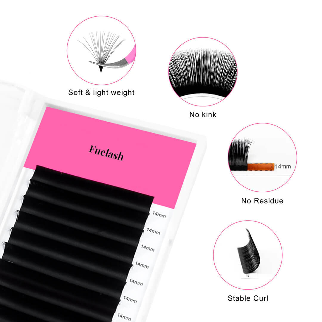 0.05MM Cashmere Easy Fan Mega Volume Eyelash Extensions