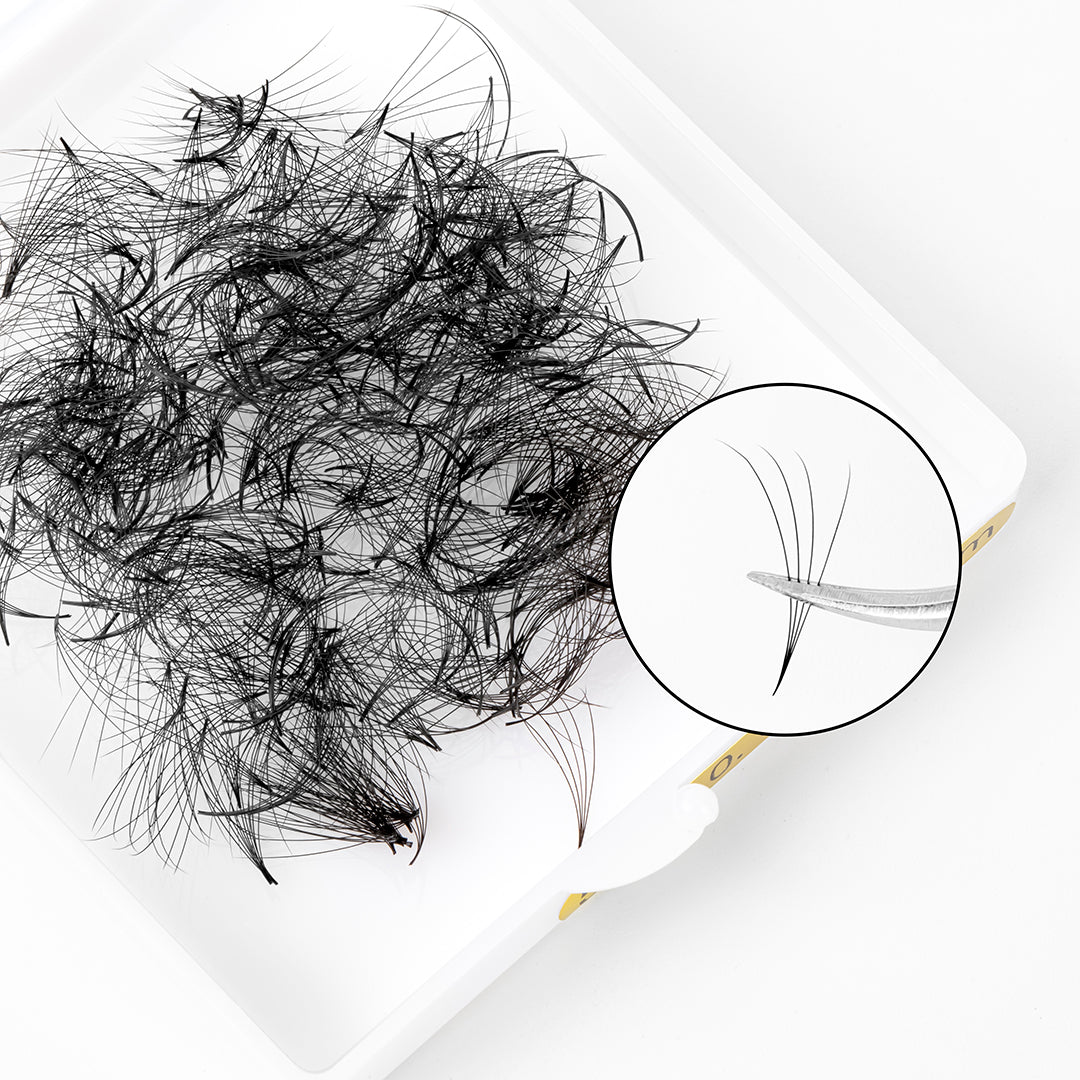 4D Promade Premade Volume Loose Fans Pointy Base (500 Fans)