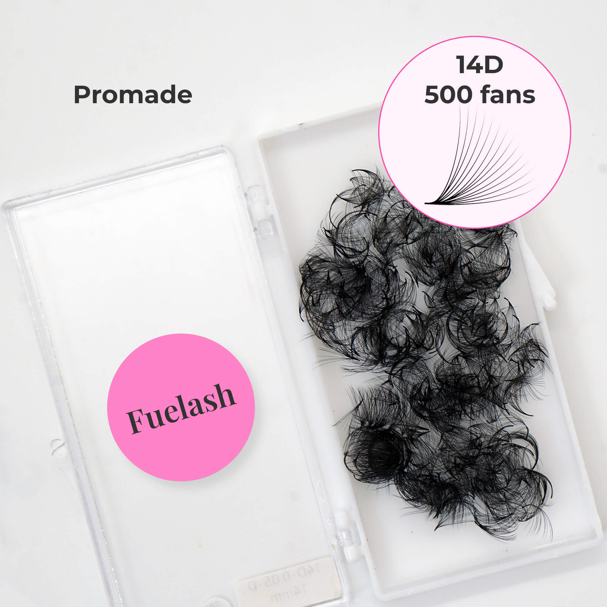 14D Loose Promade Fans - 500 Premade Volume Lash Fans
