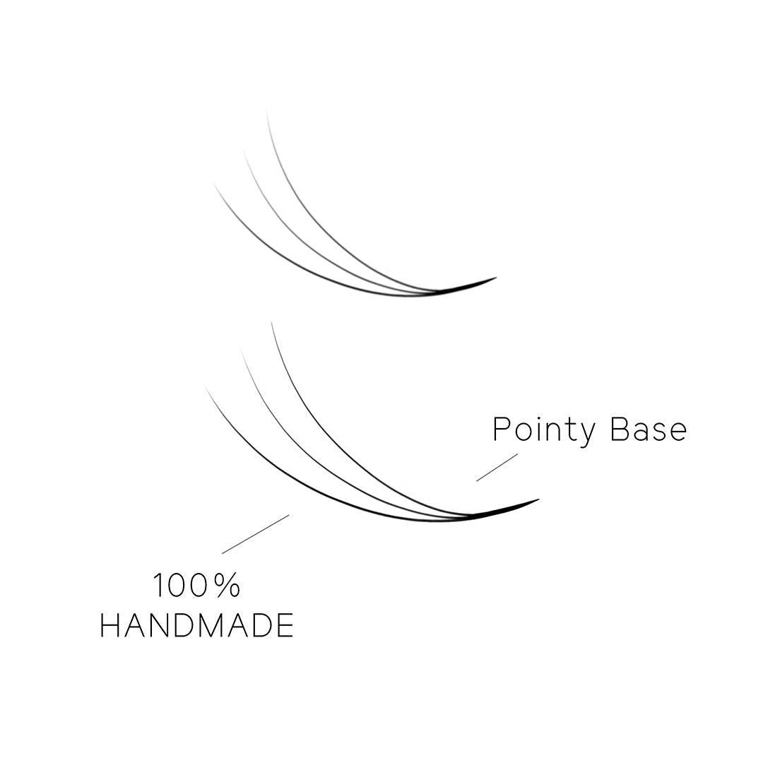 3D Promade Premade Volume Loose Fans Pointy Base (500 Fans)