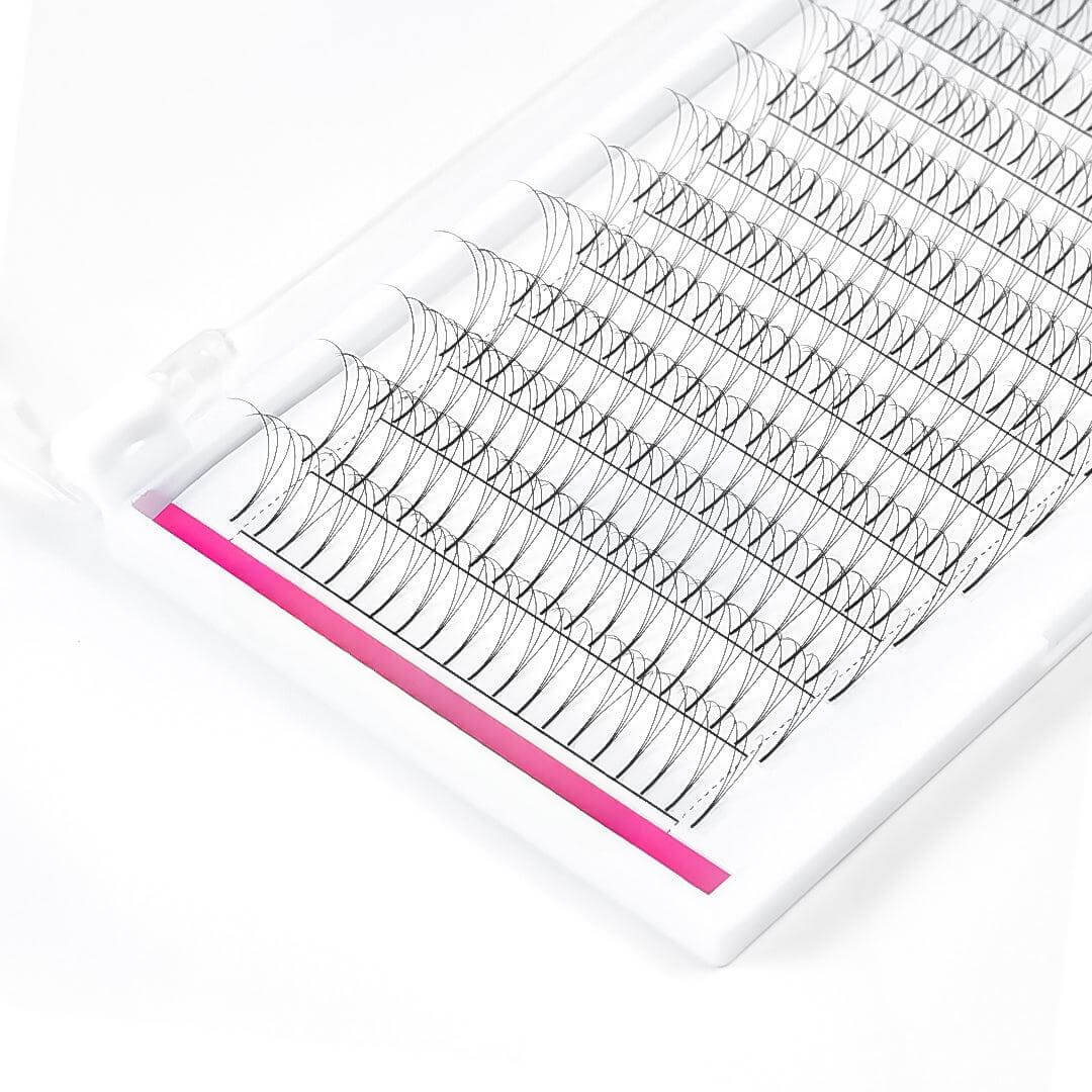 3D Premade Volume Fans Lashes Long Stem