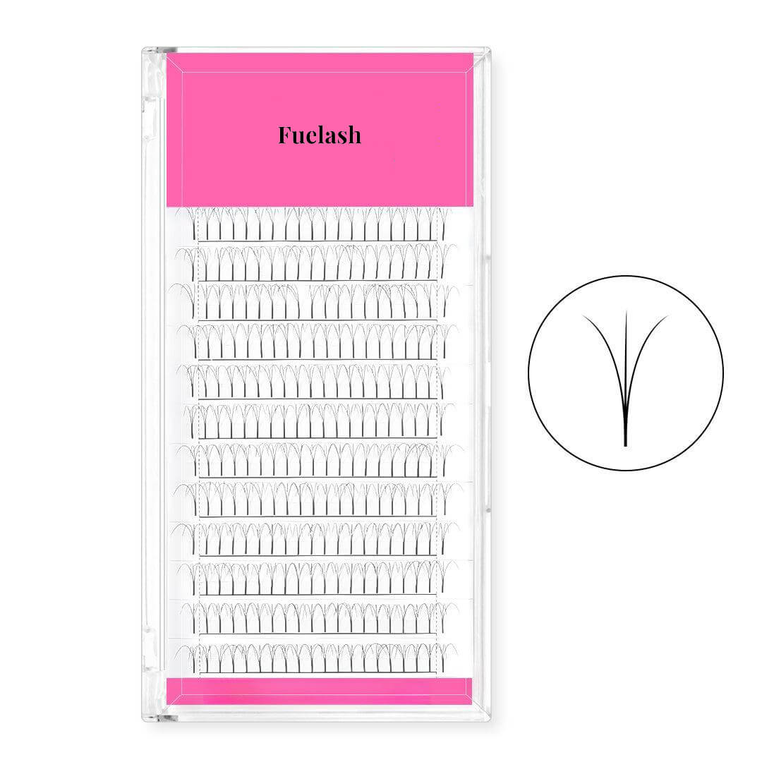 3D Premade Volume Fans Lashes Long Stem