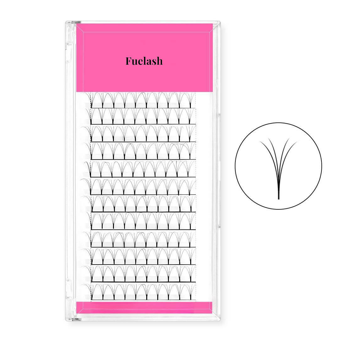 4D Premade Volume Fans Lashes Long Stem