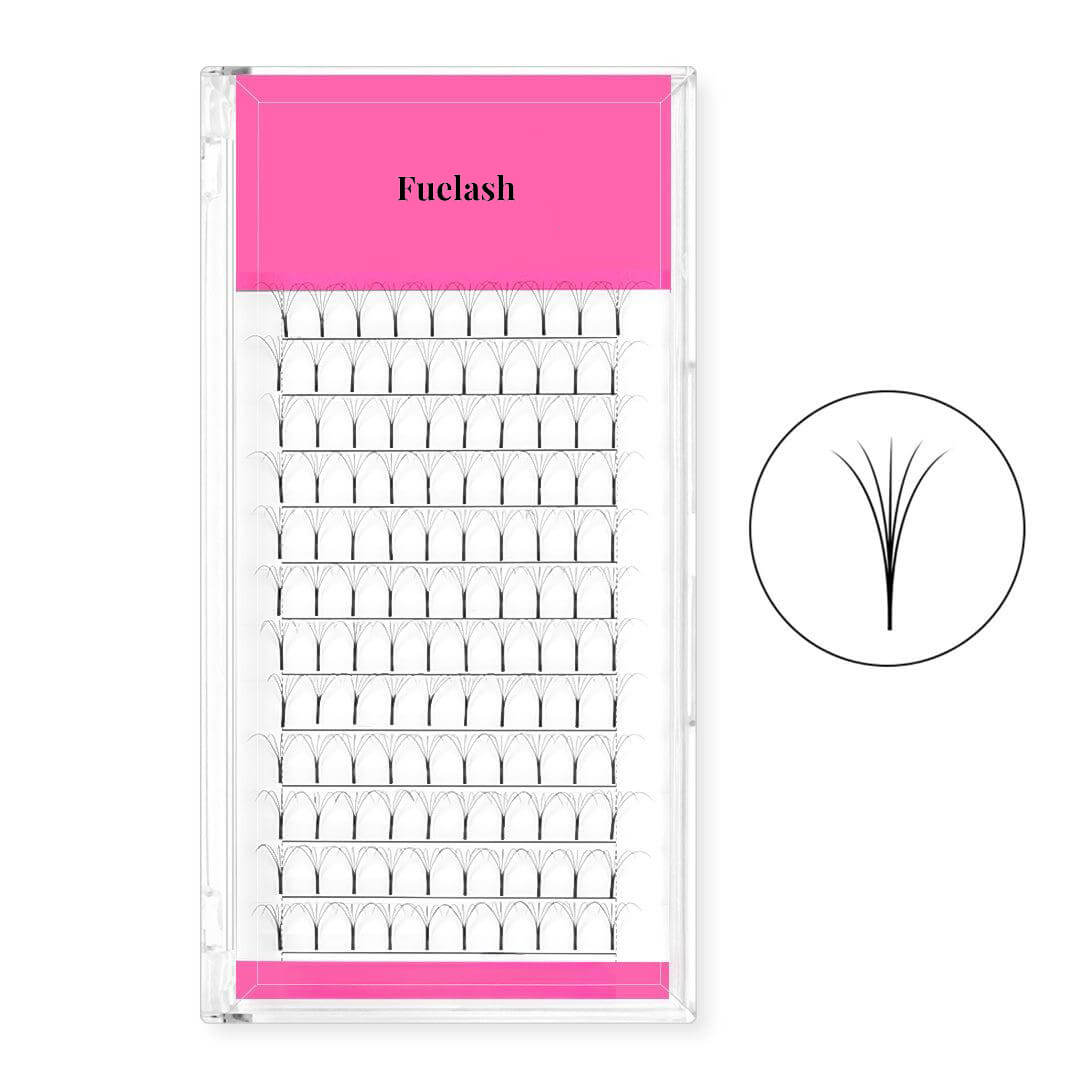 5D Premade Volume Fans Lashes Long Stem