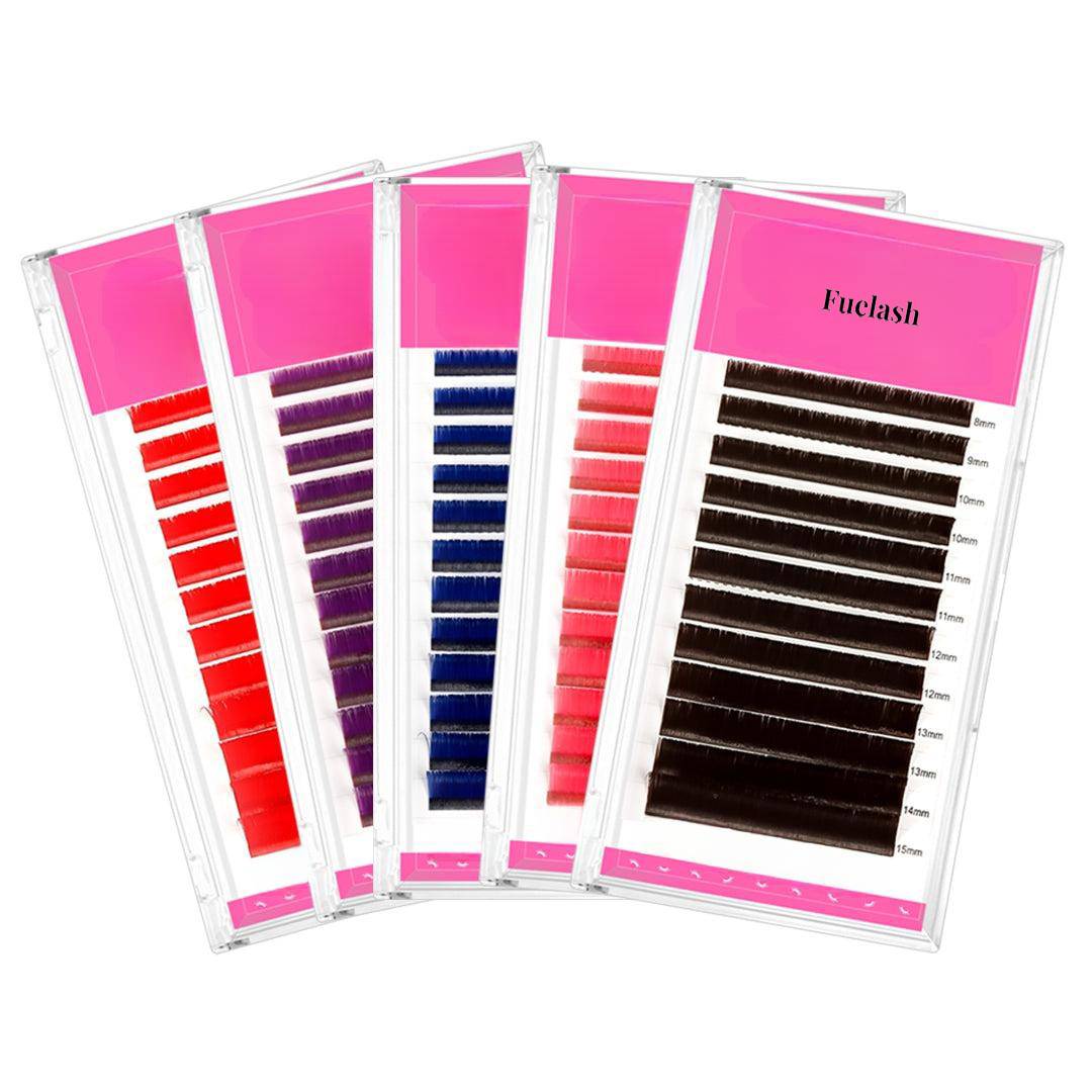 0.07MM Easy Fan Colored Volume Eyelash Extensions
