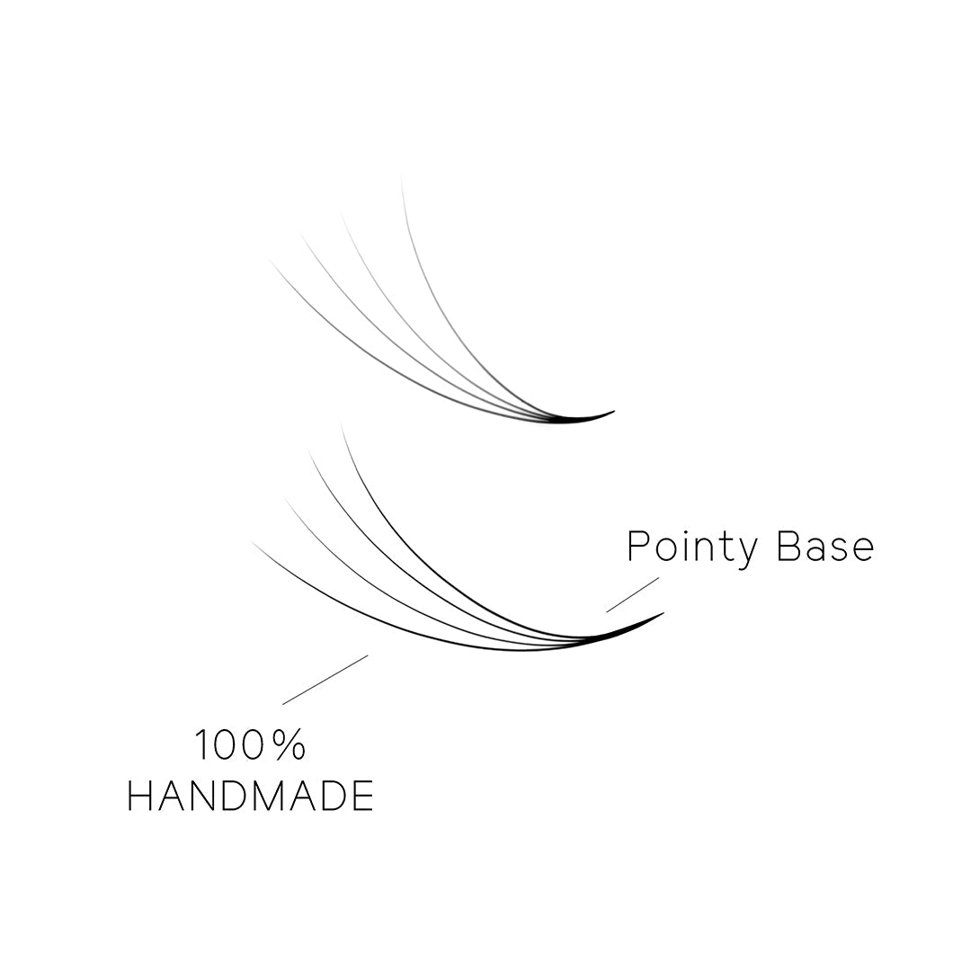 4D Promade Premade Volume Loose Fans Pointy Base (500 Fans)