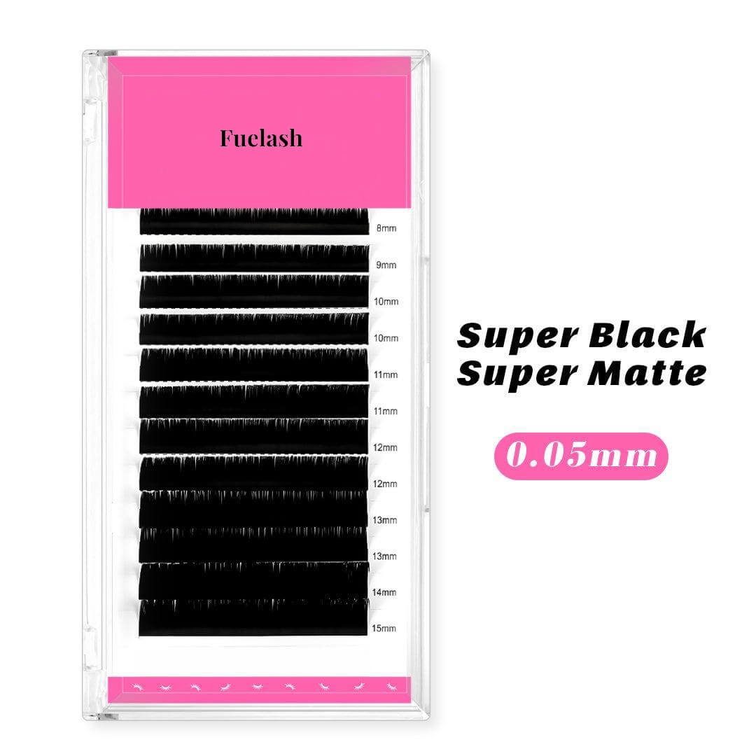 0.05MM Super Black Super Matte Royal Sable Mega Volume Eyelash Extensions
